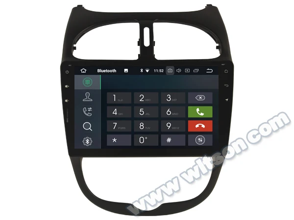 Sale WITSON Android 8.0 Octa- core (Eight-core) 4G RAM CAR DVD PLAYER GPS For PEUGEOT 206 dvd car audio car dvd gps with bluetooth 19