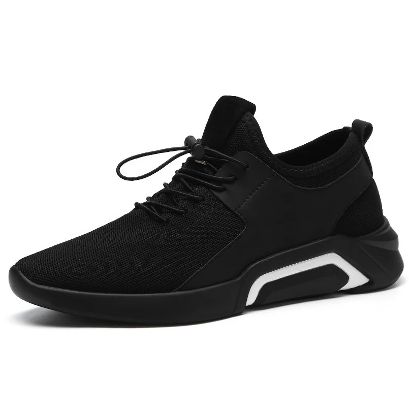 Мужская обувь кроссовки дышащая удобная теннисная обувь для мужчин Модная трендовая повседневная обувь со шнуровкой из сетчатого