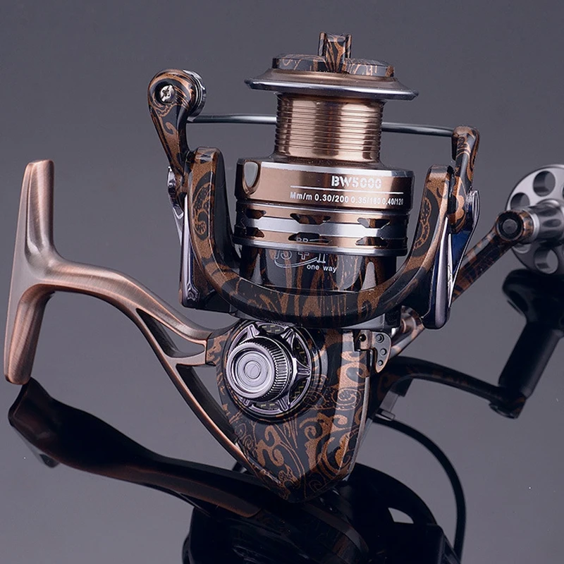

BW1000-7000 Aluminum Alloy Metal Spool Fishing Reel 5.2:1 4.7:1 13+1BB Sea Boat Fishing Line Tackle Wheel Lightweight Steel Reel