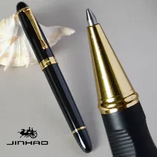 Роликовая шариковая ручка JINHAO X450 благородная черная Золотая отделка Лучший подарок бизнес офис коллекция JINHAO 450