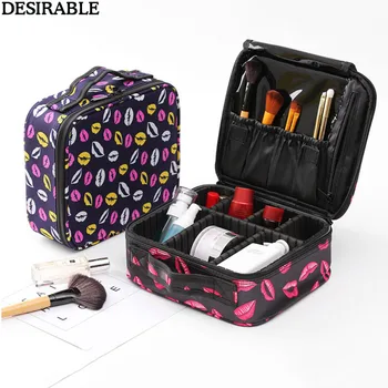 

NEW High Quality Professional Empty Makeup Organizer Cosmetic Tool Case Travel Waterproof Large Capacity Storage Bag Suitcases