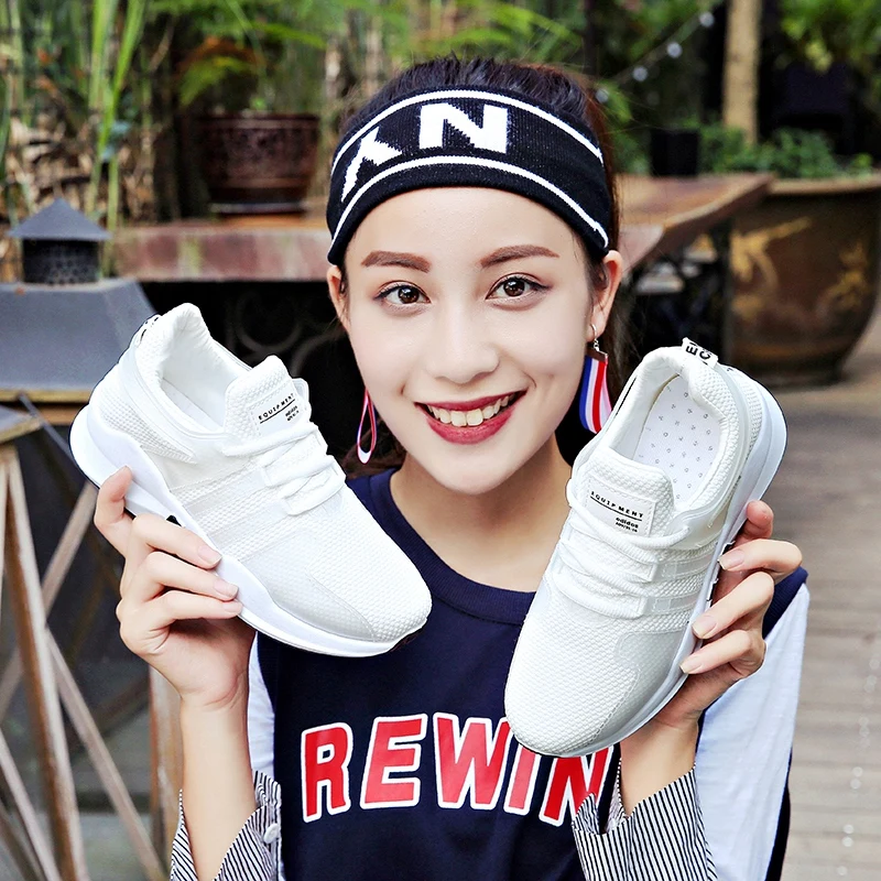 

2019 New Autumn Women Tennis Shoes Breathable Mesh Non-slip White Sneakers Fitness Female Footwear Sport Trainers Tenis Feminino