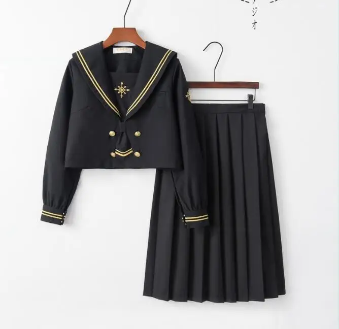 010 SHORT SLEEVE TIE Звездная Луна компас ортодоксальная Bad JK Форменная Юбка, Повседневное платье матроска для женщин, японский мягкий костюм для девочек JK011 - Цвет: 010 SHORT SLEEVE TIE