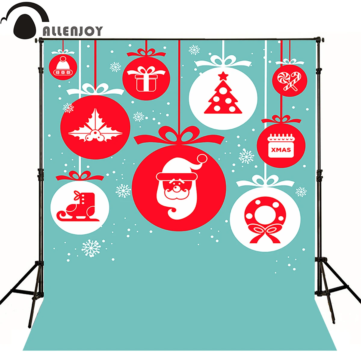 

Allenjoy photography backdrop merry christmas vintage calendar santa claus newborn baby shower background photocall vinyl fabric