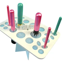 1PC Acrylic Makeup Foundation Cosmetic Tree Dry Brushes Hole Makeup Brushes Drying Holder Stand Hang Tools new acrylic board makeup brushes holder organizer drying rack shelf cosmetic tool multifunction brushes storage stand display