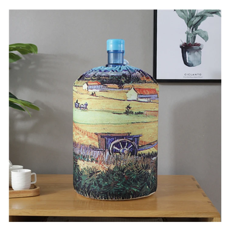 SRYSJS напечатанная ткань искусство питьевой фонтаны бочки диспенсер для воды пылезащитный чехол с мультяшным животным Бытовая Защитная крышка