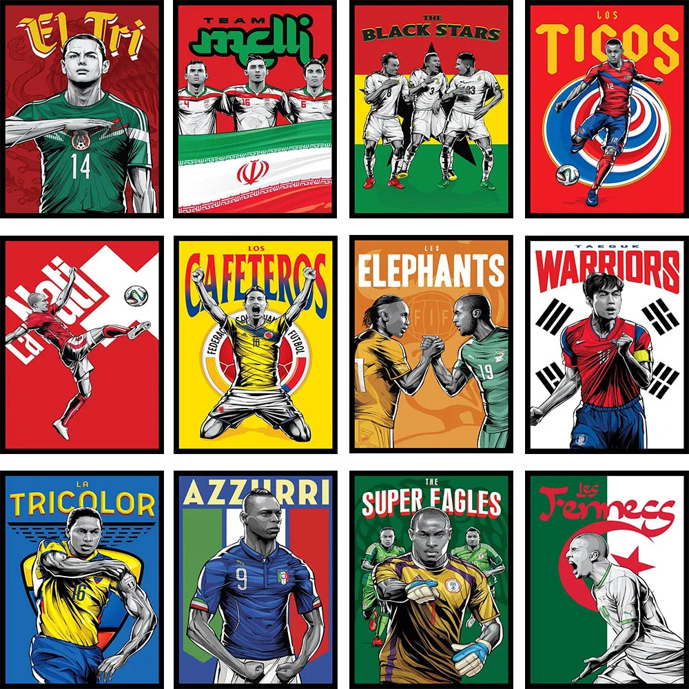 

Cartoon DIY Diamond Painting Football Player Diamond Embroidery 5D Full Square Rhinestones Cross Stitch Mosaic Decoration