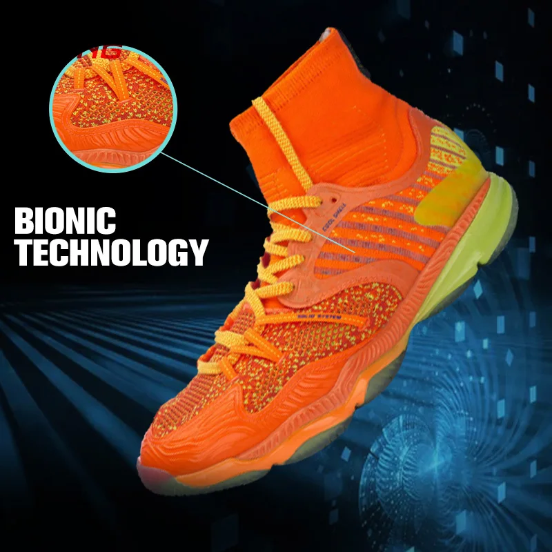 Li Ning Для мужчин Ranger Профессиональный Обувь для бадминтона с высокой Подушки Bounse +