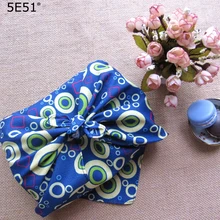 Оберните тканевый платок фурошики полиэстерер100%/С ВОЛНИСТЫМ принтом 50 см/много видов применения