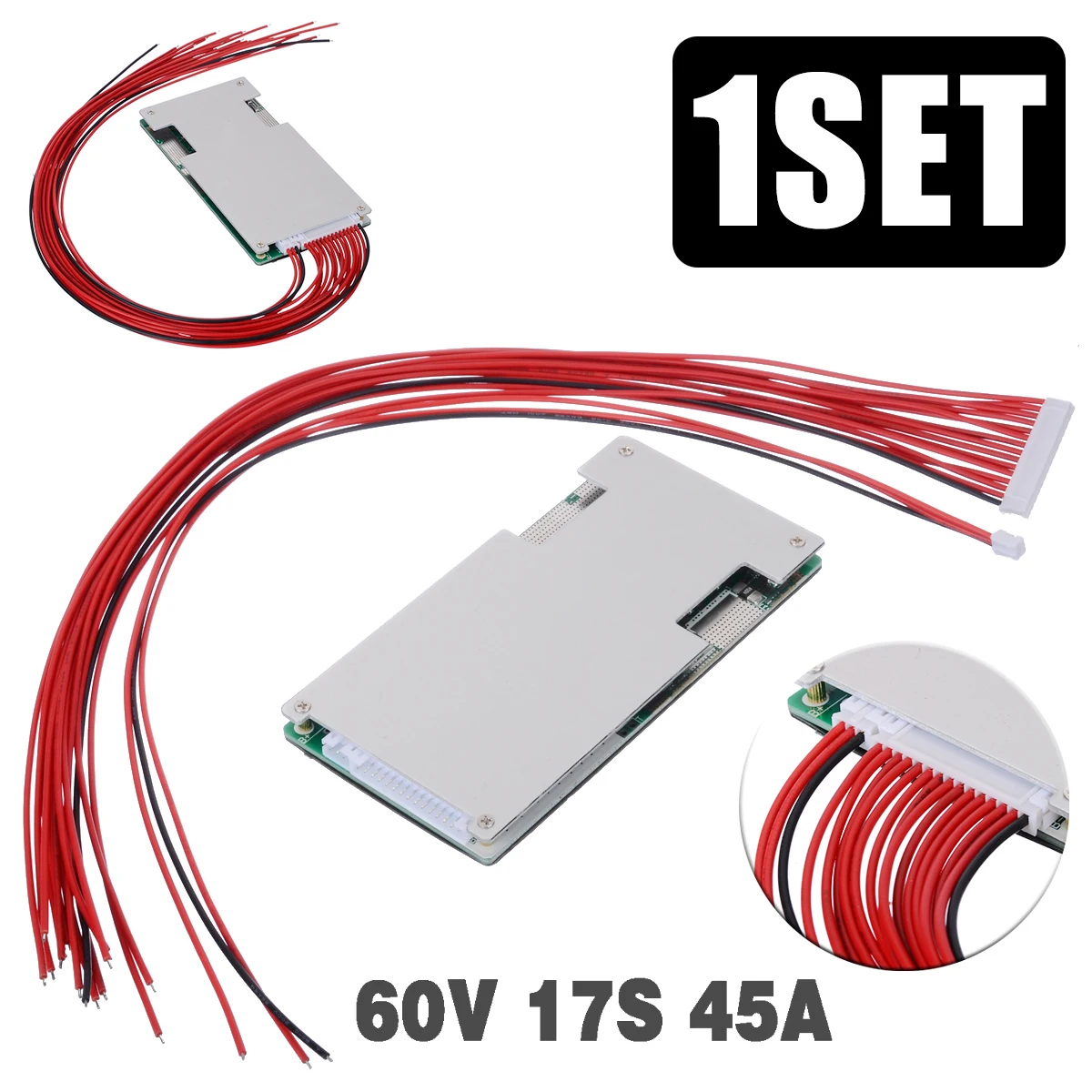 

New Arrival 17S 64V 45A BMS PCB Protection Board With Balance Function For Ebike Li-ion Battery