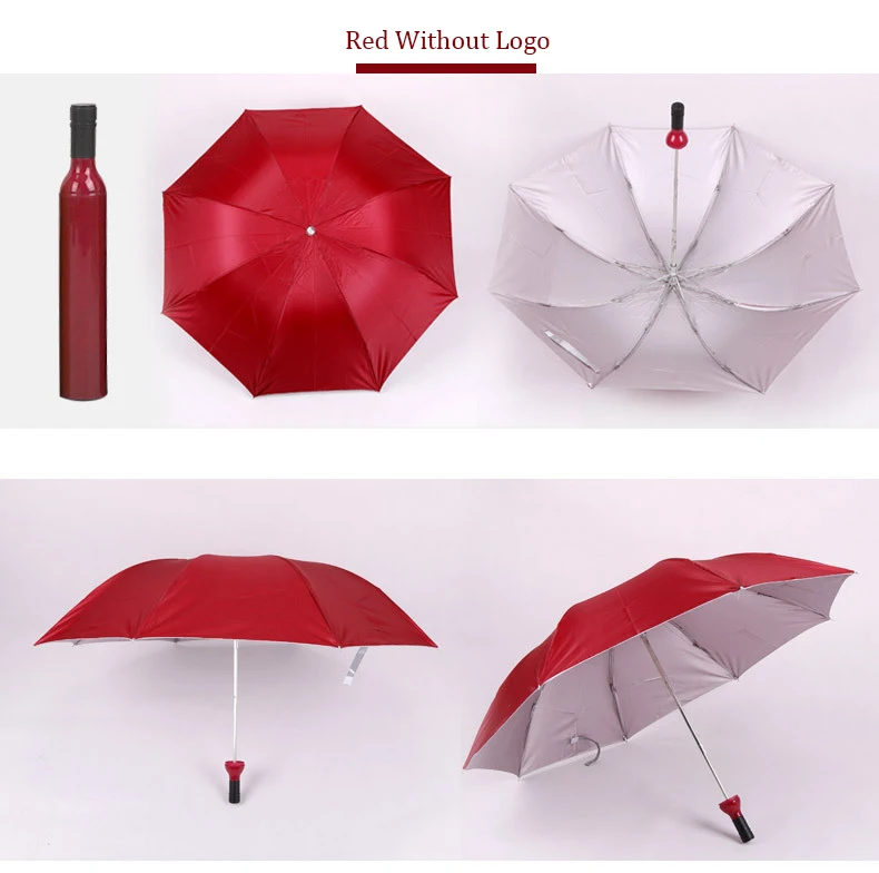 2019 Creative Wine Bottle Umbrella Rain Women 3 Folding Sun Rain UV Mini Umbrella girl Kids Female umbrellas cute gifts Parasol (16)