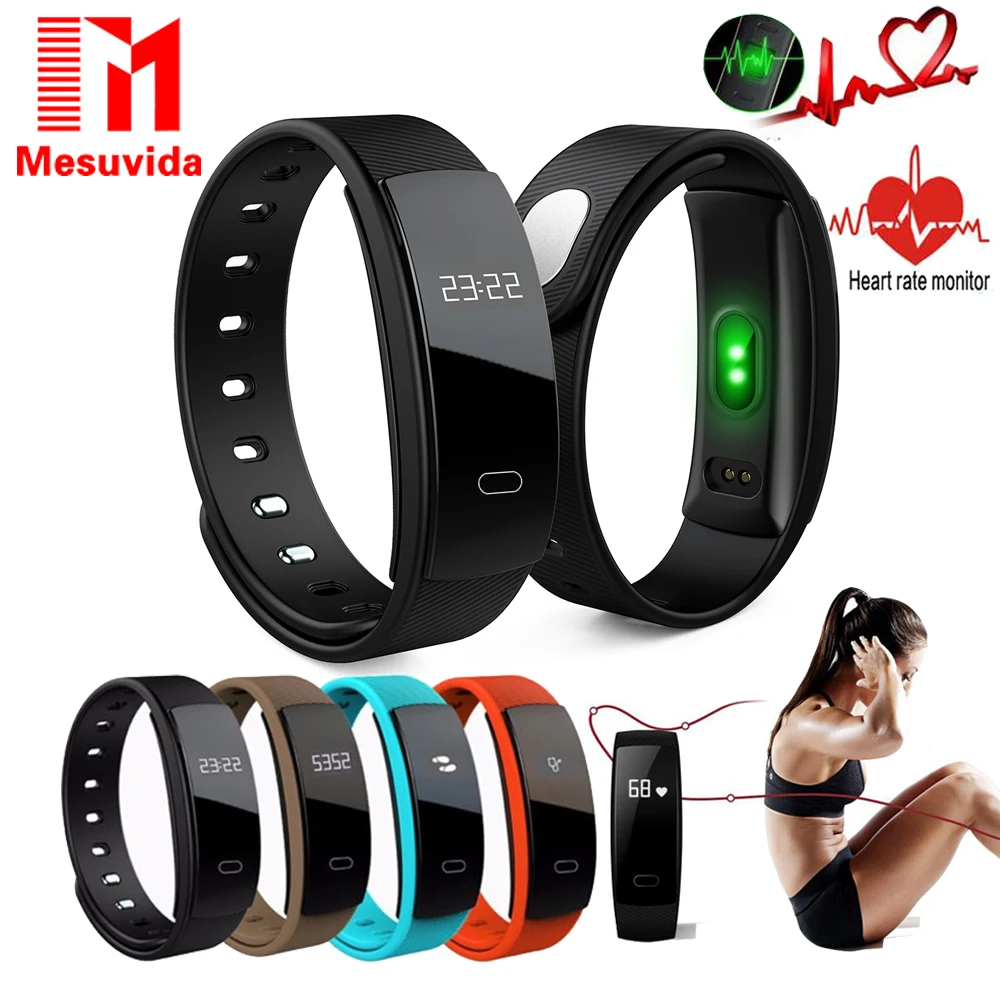 Mesuvida QS80 Smart Bracelet Heart Rate Blood Pressure Fitness Tracker