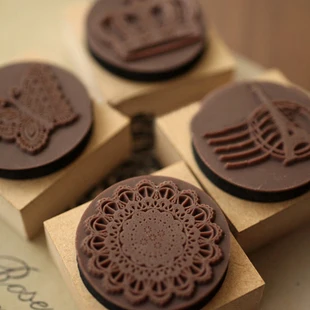 

South Korea stationery cute lace stamp set,4 pieces/set , free shipping