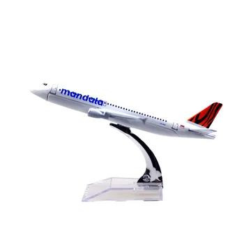 

Indonesia Mandala Tiger Airlines Airbus 320 16cm airplane models child Birthday gift plane models toys Free Shipping