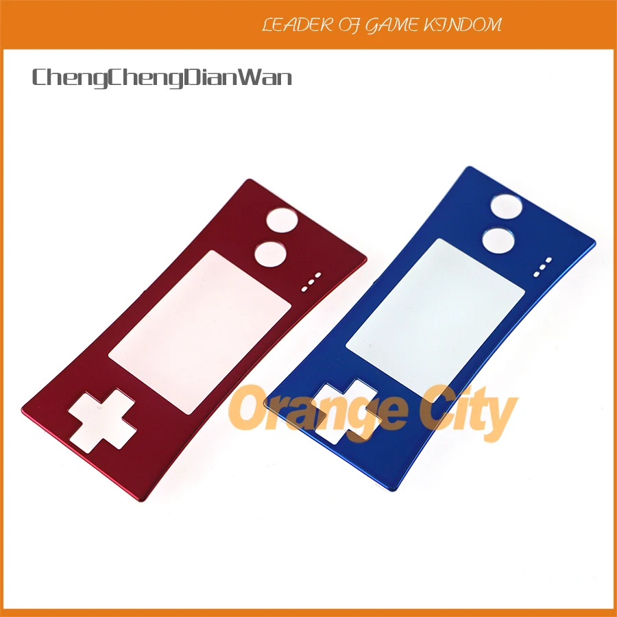 ChengChengDianWan красно синий сменный корпус для GameBoy Micro Передняя Лицевая панель