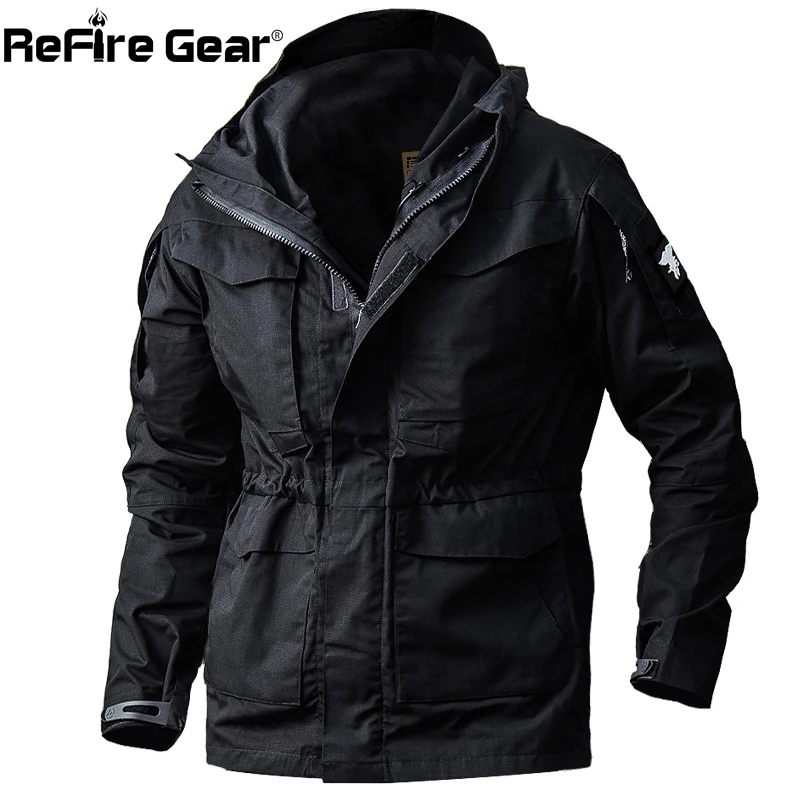 Куртка ReFire Gear Мужская камуфляжная тактическая Водонепроницаемая ветровка в