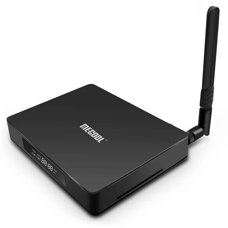 Mecool K6 DVB S2-T2-C Smart tv Box USB 3,0 Поддержка 2,4G 5G wifi 100 Мбит/с 4K VP9 2 Гб ram+ 16 Гб rom медиаплеер