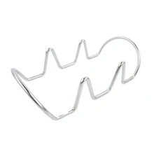 Taco держатели мексиканской Еда Нержавеющая сталь стойки держит Жесткий Мягкие снаряды волна Форма Кухня ресторан инструмент Еда Show