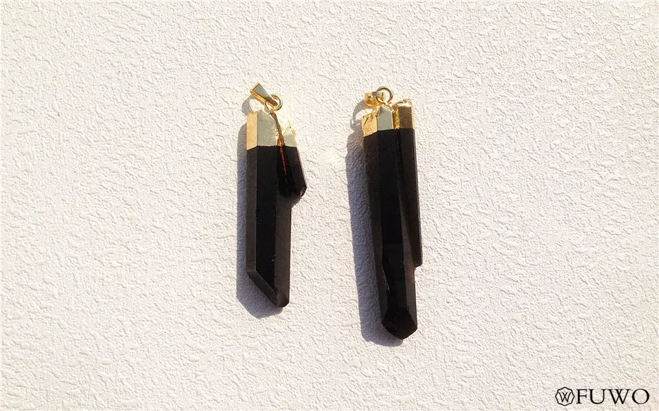 Natural Smokey Quartz Crystal Point Pendant 7