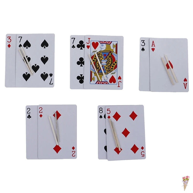 Fantasy Mythical Magic Collectibles Floating Card Magic Trick Match Stick Easy To Do Kid Child Close Up Magician New Collectibles