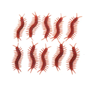 

Simulation Cockroaches Rubber Prank Toys centipede decorations joke Horror Fake worms Funny Gadgets kids toy 10pcs/set