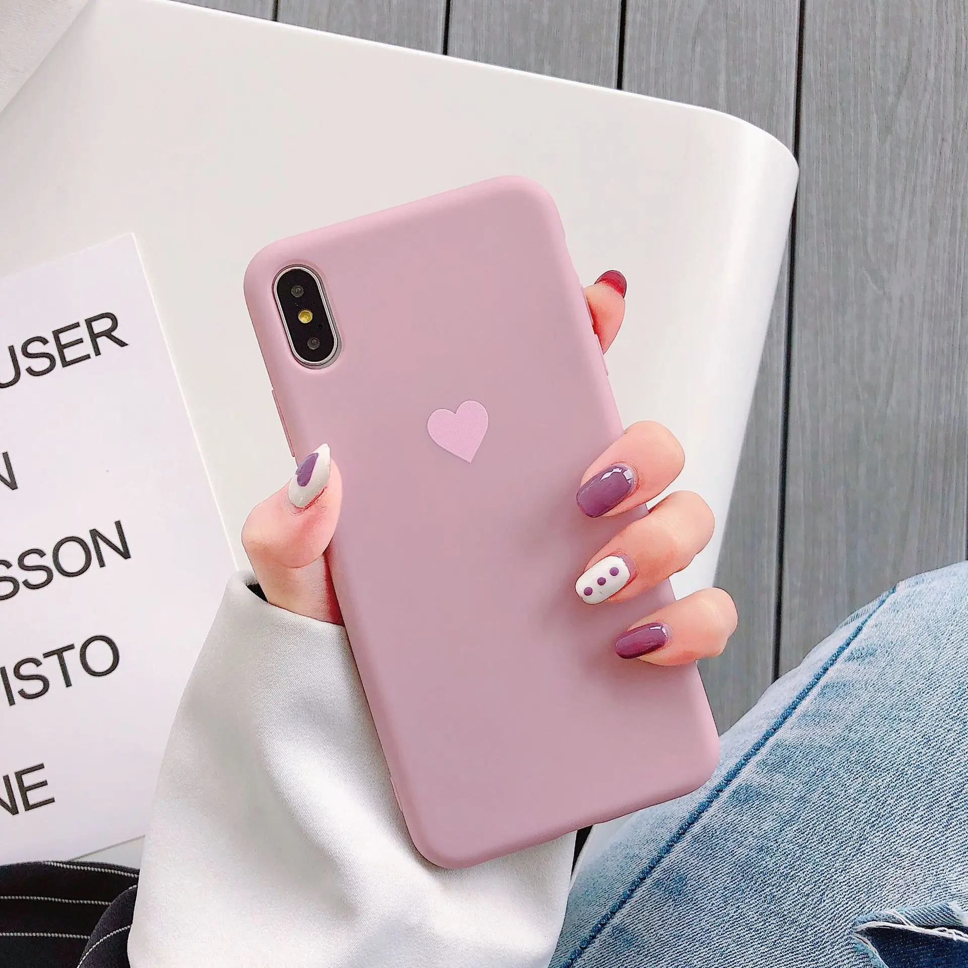 

Cute painted for iphone7 8 plus XS MAX for vivox23 x27 phone case cartoon grinding TPU soft sell for oppoR11s R15 R17 pro Luxury