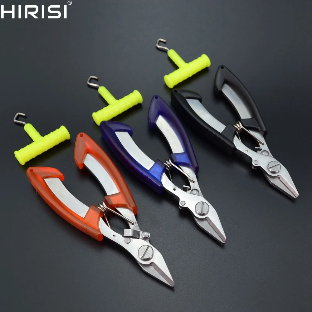 

Hirisi Bag 3 Colors Fishing Pliers Tackle Tool Stainless Steel Strong Fishing Scissor and Free Knot Tool