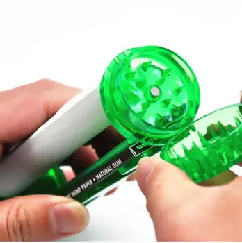 

NEW Plastic 4 In 1 Rolling Machine/110mm Cigarette Rolling machine+Herb Tobacco Grinder + Storage Case-free shipping