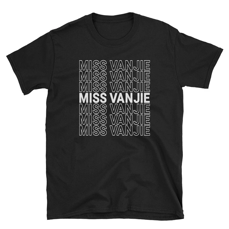 تفوت Vanjie رسائل T قميص المرأة تي شيرت قطني بأكمام قصيرة وقد لطيفة اليوم قمم الأصدقاء تلفزيوني الجرافيك تيز امرأة هبوط السفينة