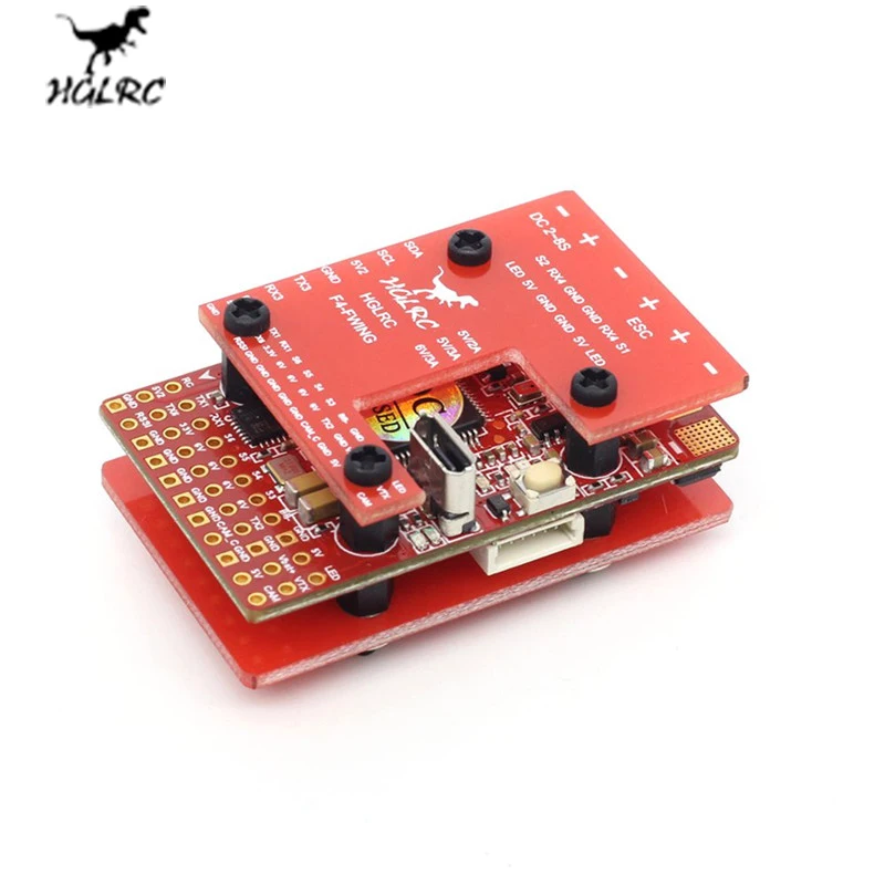 

HGLRC F4 WING Flight Controller STM32F405 2-8S Integrated 6V/3A BEC PDB For RC Racing Drone Accessories
