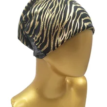 B178152 Мода стиль пэчворк, леопардовая расцветка металлик шапочка, аксессуары для волос для унисекс
