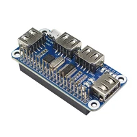 Raspberry Pi 3 USB HUB HAT Extension Board 4 Ports USB to UART for Serial Debugging suitable with USB 2.0/1.1 for RPI Zero W Pi0