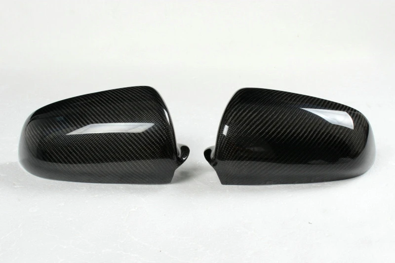Carbon fiber rearview mirrors caps back looking mirror covers side wing