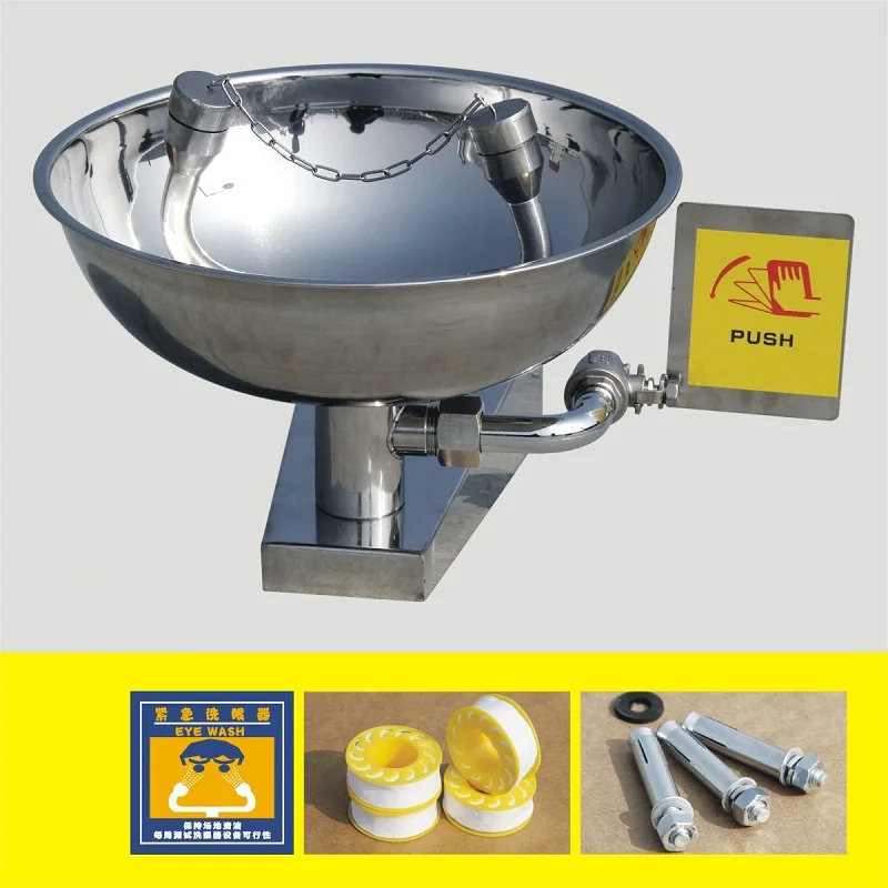 

Emergency shower eye washer stainless steel eye wash
