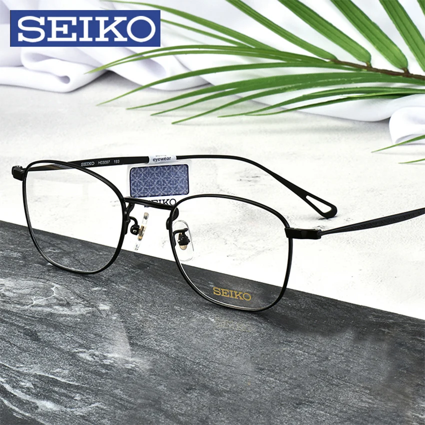SEIKO титановая оправа для очков, рецептурное стекло es для мужчин, диоптрическое прогрессивное стекло для глаз es оптические оправы для очков H03097