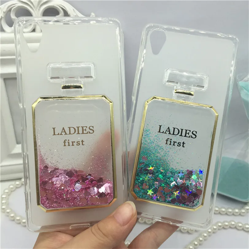 

Korea Phone Cases Cover for Sony Xperia Z1 L39H C6902 C6903 C6906 Quicksand Case Glitter Back Covers Girl Soft TPU Para Coque