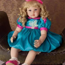 55 см Силиконовые reborn baby princess виниловые имитированные куклы brinquedos play house кукла рождественский бутик подарки для детей