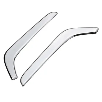 

2PC For Honda CRV for CR-V 2017 2018 Chrome Front Fog light Eyebrow Cover Brow Trim Chrome+ABS Silver Improve Appearance