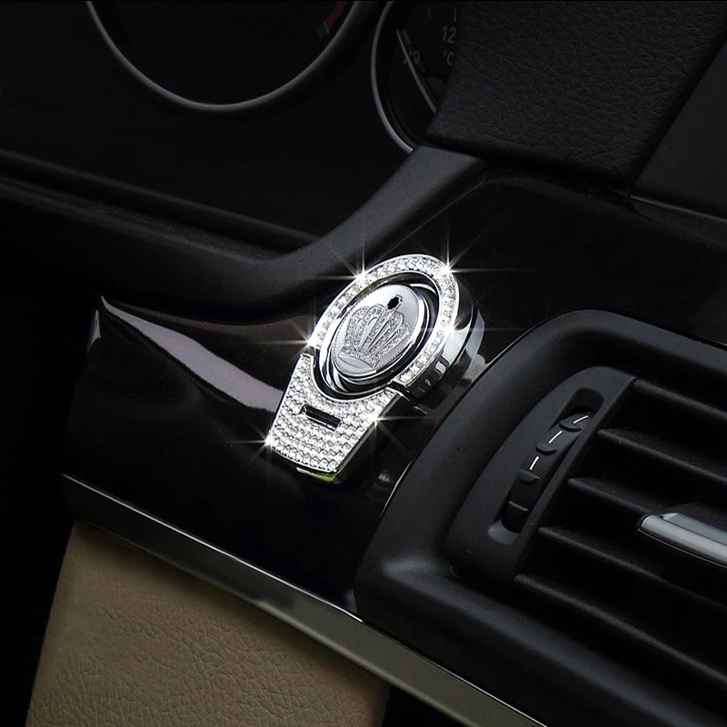 

Gold Silver Diamond Style Engine Start Button Cover Trim For BMW 7 Series 13-15 & 6 Series F06 F12 13-18& 5 Series F10 F07 11-16
