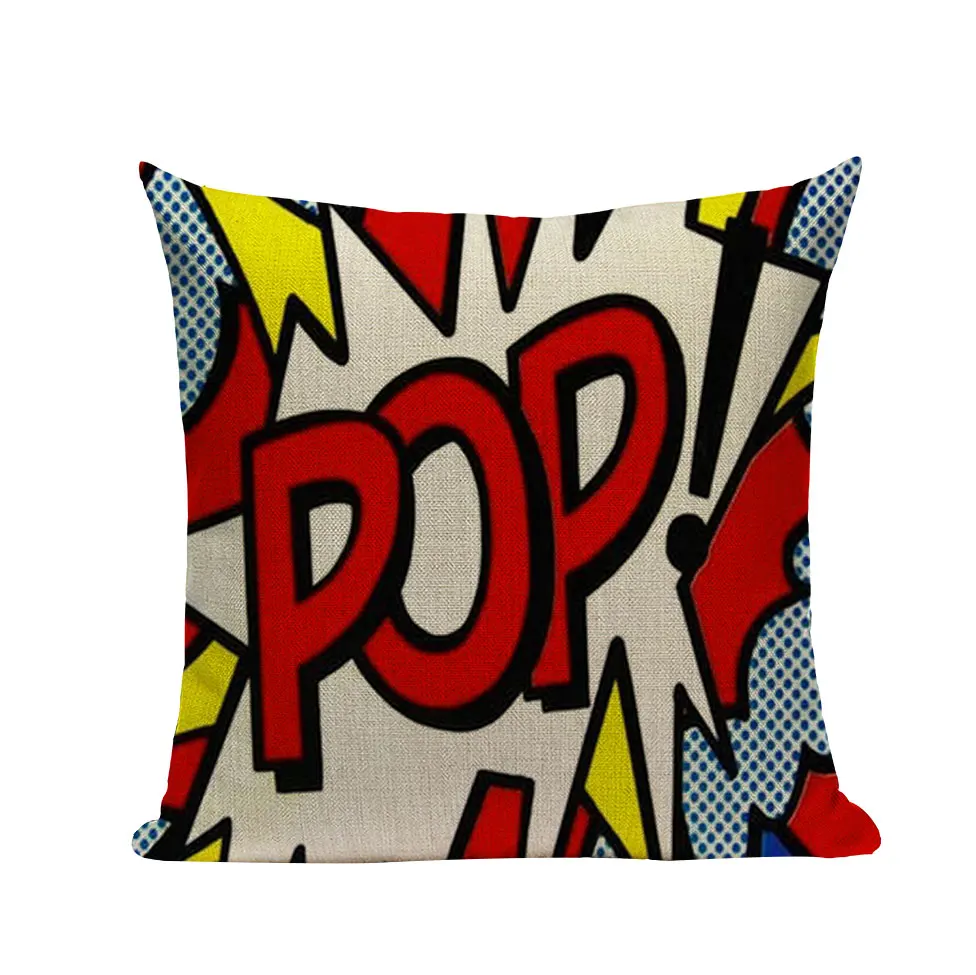 18 дюймов Квадратные Цветные граффити в стиле рок н ролл фотобуквы POP WOW POW BANG