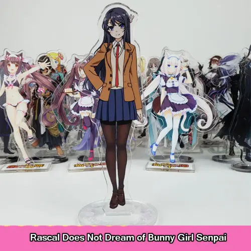  Anime Rascal Does Not Dream of Bunny Girl Senpai Sakurajima Mai Cosplay Double Side Acrylic Stand F