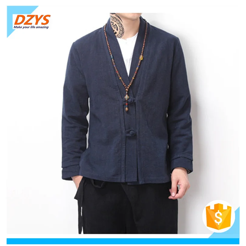 

CY-New spring retro disc buckle youth coat lay suit men's clothing
