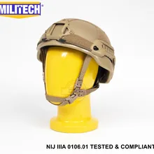 ISO сертифицированный NIJ уровень IIIA 3A Militech DE ARC средней огранки пуленепробиваемый Sentry XP арамидный баллистический шлем с 5 лет гарантии