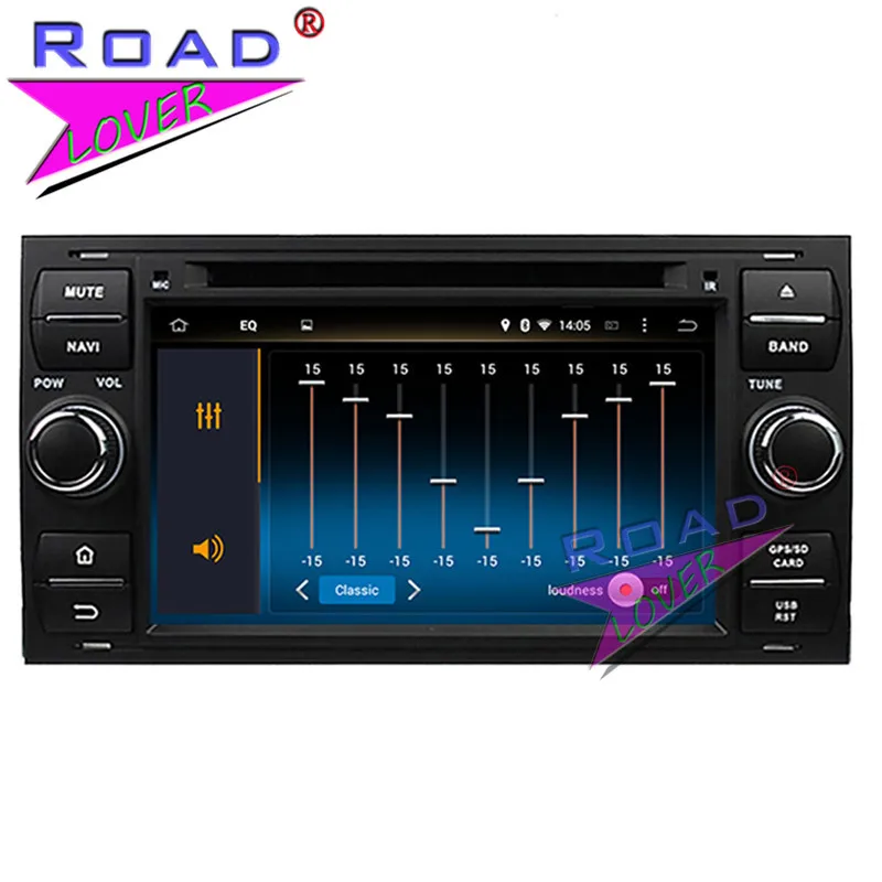 Excellent Roadlover Android 8.0 Car DVD Player Radio For 7" Ford Focus Mondeo S-MAX  Connect 2005 2006 2007 Stereo GPS Navigation Magnitol 2