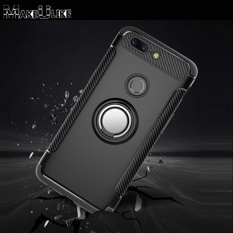

MAKEULIKE Kickstand Case For Oneplus 5 Oneplus 5T Cover Ring Armor Phone Back Cases for One plus 5 5T Capinhas