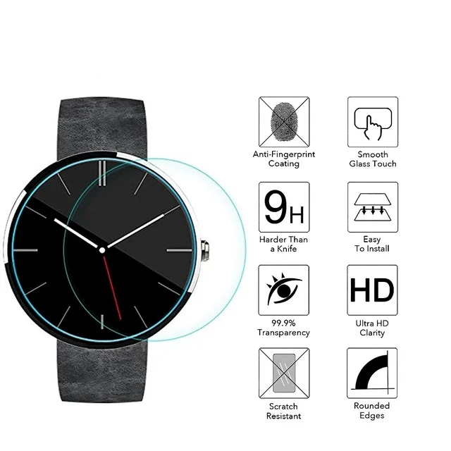 Высококачественная защитная пленка из закаленного стекла для Motorola MOTO 360 360S 360L Smart Watch 1st 2nd Gen 1 2 42 мм 46 мм стекло