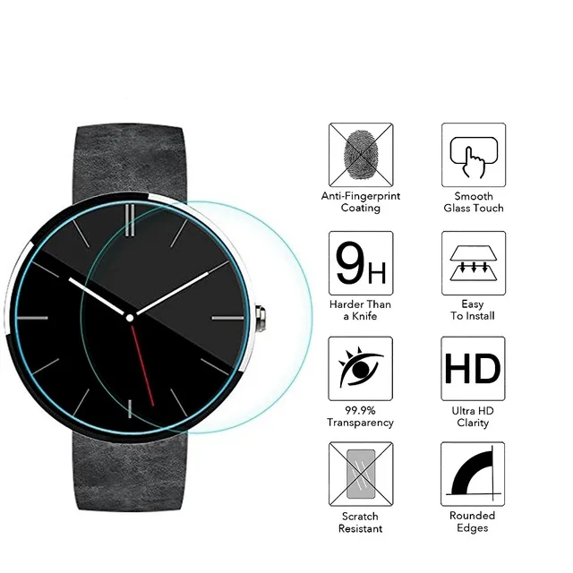 Закаленное стекло премиум-класса Защитная пленка для Motorola MOTO 360 360S 360L Смарт-часы