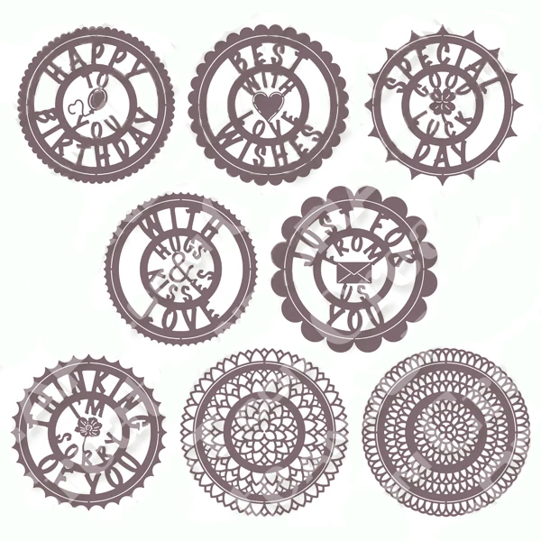 

Aperture Sentiment Collection Doily Nesting Metal Cutting Dies Scrapbooking Album Cuts for DIY Card making stencil Die New 2019