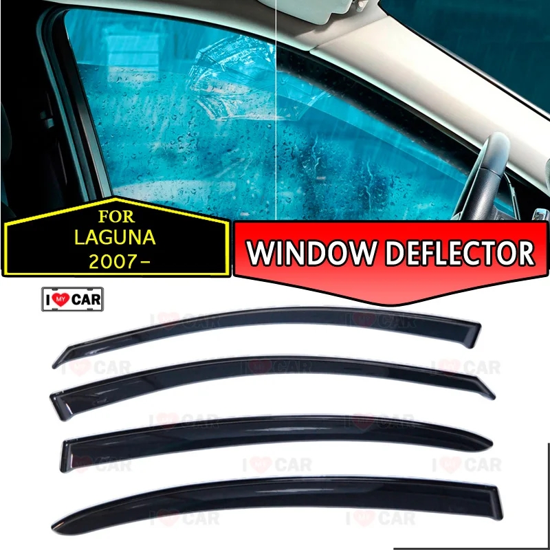 

Window deflectors for Renault Laguna 2007- Sedan car window deflector wind guard vent sun rain visor cover car styling