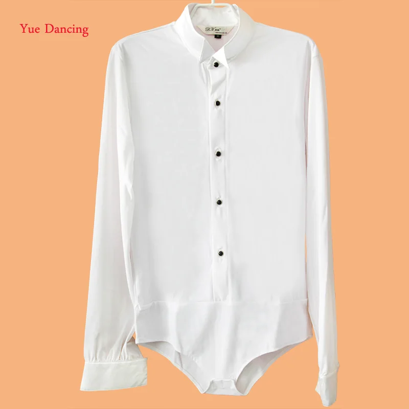 

Spandex Custom Costumes F Boys Men Dance Shirts Kids Latin Clothing 90-160cm Boy Standard Salsa/Ballroom/Tango/Modern Dance Wear